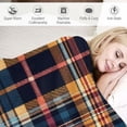 thumbnail image 3 of Orinice Tartan Pattern Warm Lightweight Blanket Soft Fleece Blankets for All Seasons - Multiple Sizes Available 50x60in, 3 of 6