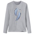 thumbnail image 4 of Pompotops T-shirt à Manches Longues et Col Rond Imprimé pour Femmes, 4 of 4