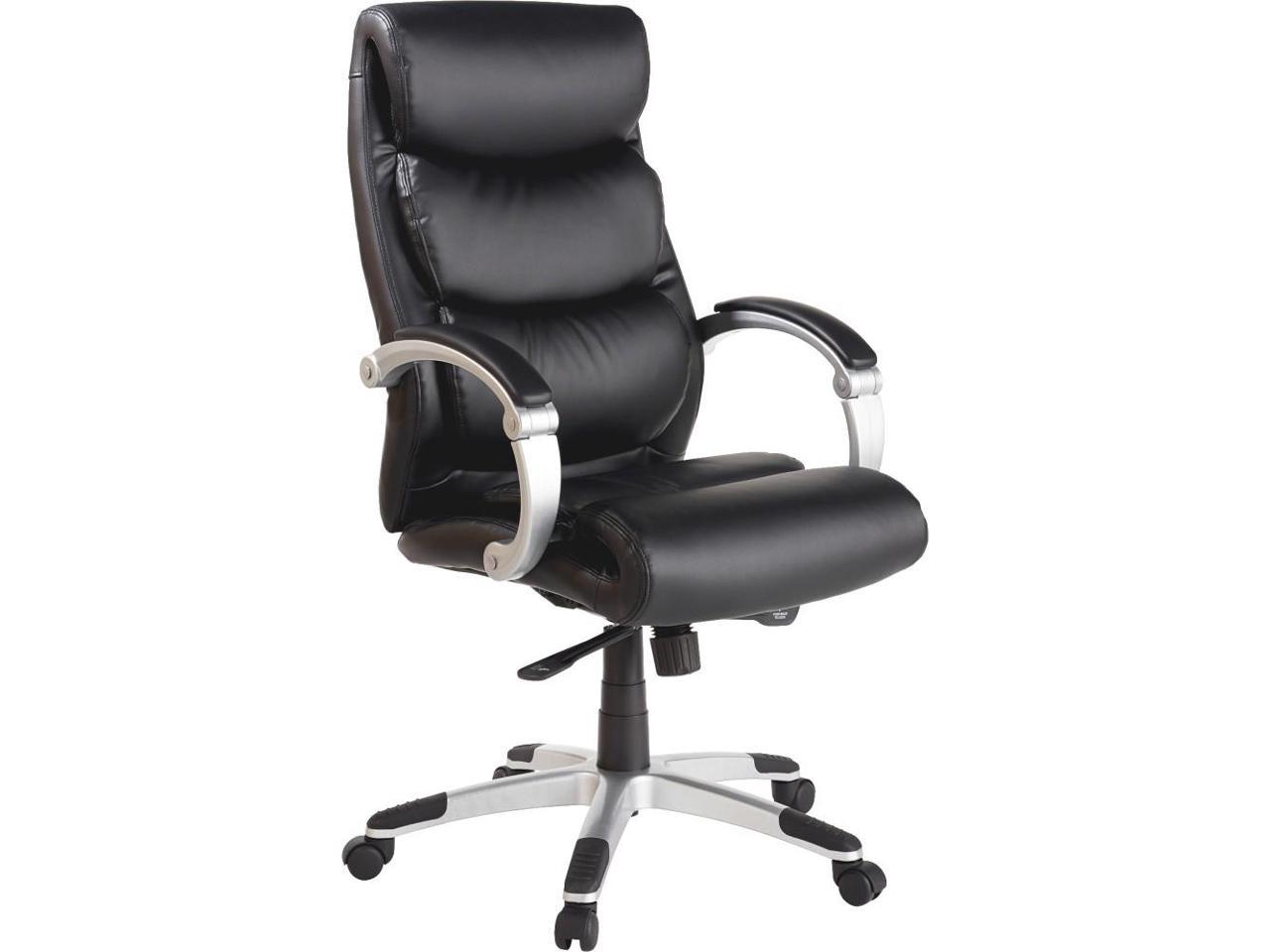 Lorell Exec High-Back Chair Leather Flex Arms 27"x30"x46-1/2" BK 60620 - image 3 of 19