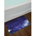 thumbnail image 2 of Space Bath Mat, Dreamy Night with Stars Clouds Comets Ethereal Evening Surreal Calm Scene Picture, Non-Slip Plush Mat Bathroom Kitchen Laundry Room Decor, 29.5 X 17.5 Inches, Purple White, Ambesonne, 2 of 2