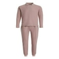thumbnail image 3 of POINTERTECK Mens Long Sleeve Outfits Stand Collar Sweatshirt Top and Sweatpants Tracksuit Set, 3 of 9