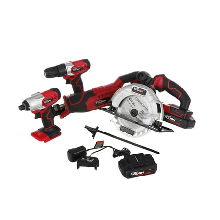 Hyper Tough HT Charge 20-Volt 4-Tool Combo Kit (Best Rated Cordless Tool Combo Kits)