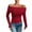 Wine, variant on ShiShine Women's Sexy Off Shoulder Tops Dressy Casual Slim Fit Long Sleeves Fall Blouse Going Out Shirt