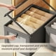 thumbnail image 4 of 6 Piezas Caja de Almacenamiento con Tapa, Cajas Organizadoras para Clósets, Organizador de Ropa Plegable para el Hogar, Dormitorio, Armario, Oficina (Gris), 4 of 7