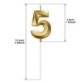 thumbnail image 7 of HAZIUA Under $1 Birthday Number Candle 3D Shape Birthday Candle Decoration Birthday Cake Candle 5, 7 of 7