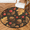 Multicolour 3, variant on CURLYOOT Round Rug 3ft Maple Leaf Area Rug, Washable Circle Mat Non Slip Floor Carpet Mat, Thanksgiving Soft Indoor Rugs for Entryway Living Room Dining Room Bedroom