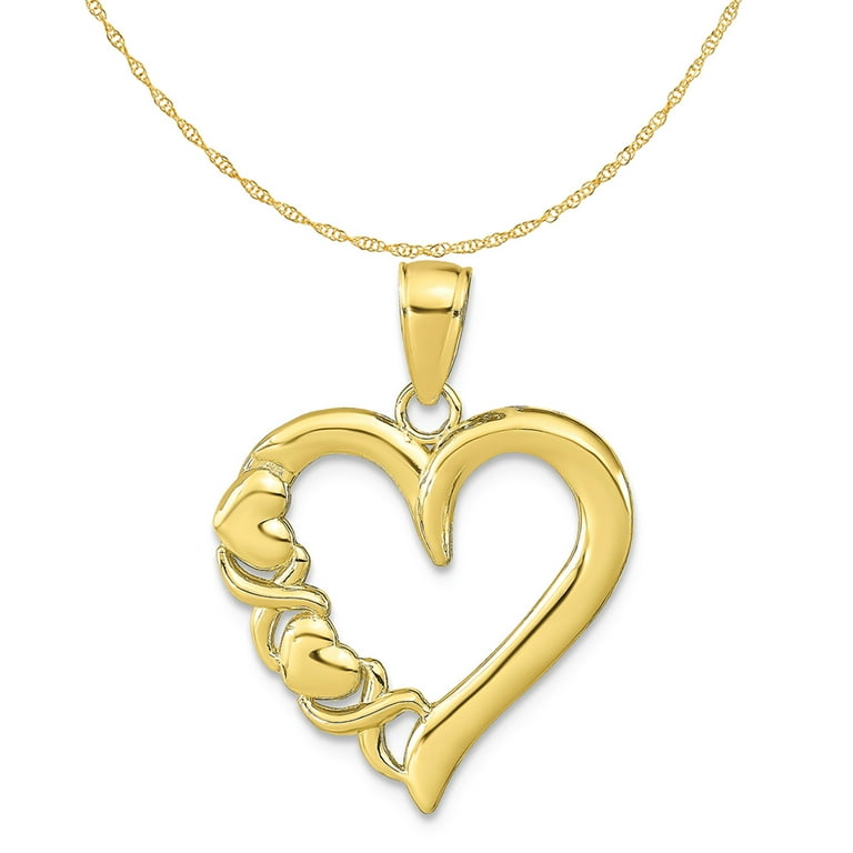 Polished Heart Locket in 14K Gold