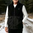 thumbnail image 4 of qafoshin Men's Heated Fleece Vest 4 Control 28 Heating Zones 3-Gear Adjustable Jacket Outdoor Commuting Warm Vest, 4 of 10