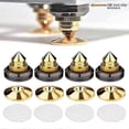 thumbnail image 3 of 4 Set Gold Speaker Spike with Floor Discs Stand Foot Isolation Spikes Speaker Accessories, 3 of 5