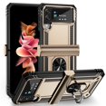 thumbnail image 1 of Funda de teléfono con soporte de anillo anticaída para Samsung Galaxy Z Flip4 Flip 3 Zflip4 Flip 4 5G Flip3, fundas de protección contra caídas Fivean unisex, 1 of 2