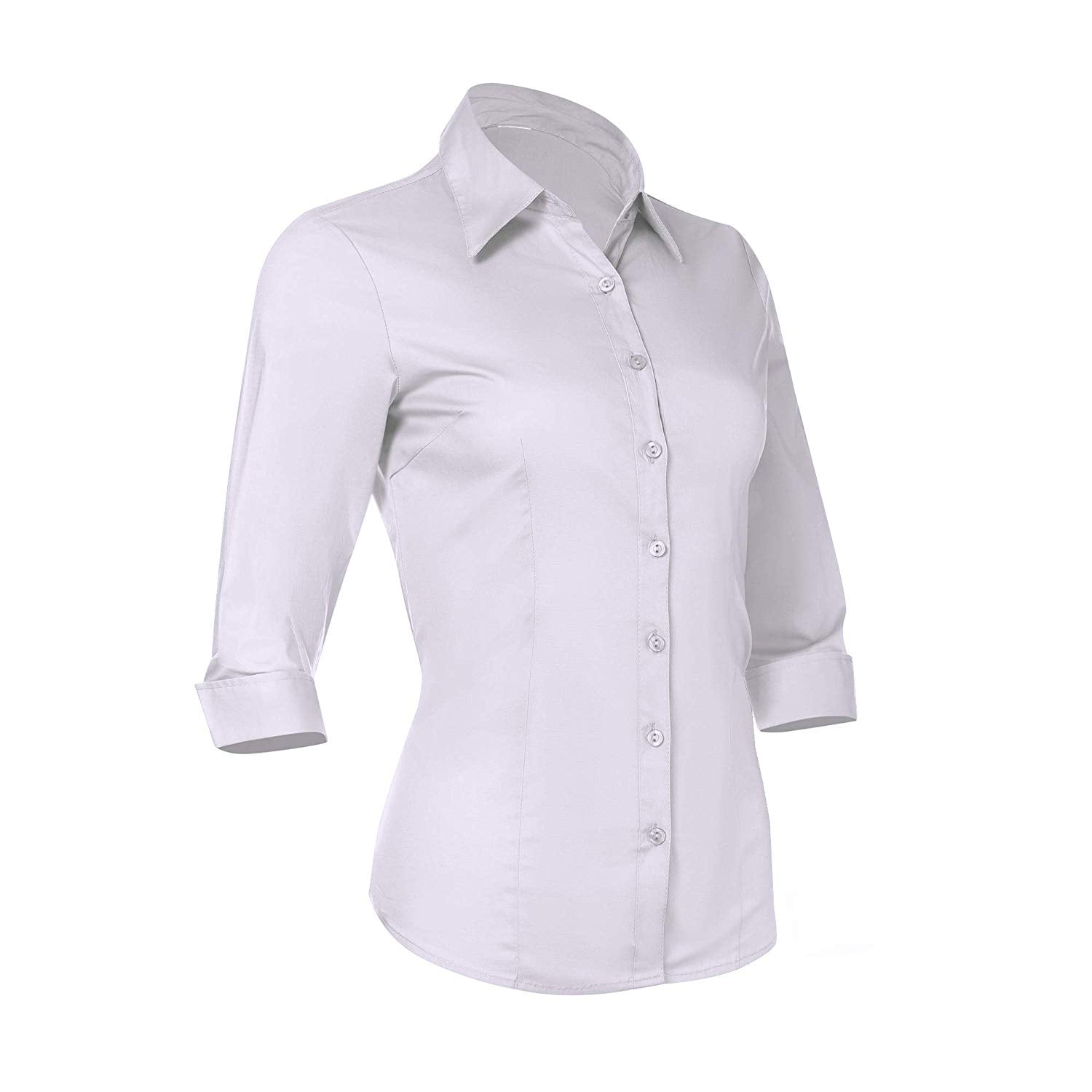 fitted button up