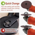 thumbnail image 3 of 2Pcs Angle Grinder Flange Nuts with 5/8-11 Inch Thread, Quick Change Grinder Flange Locking Nut Metal Angle Grinder Nut for Replacement/Fixing Cutting Discs, 3 of 7