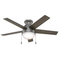 thumbnail image 4 of Ventilador de Techo Hunter Anslee Plateado con Luz 46 Pulgadas, 4 of 11