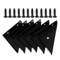 thumbnail image 6 of FRCOLOR 6 Sets Triangular Steel Support Brackets Heavy-Duty 90-Degree Angle Corner Braces Cabinet Triangle Shelf Bracket Furniture Fastening Hardware, 6 of 8