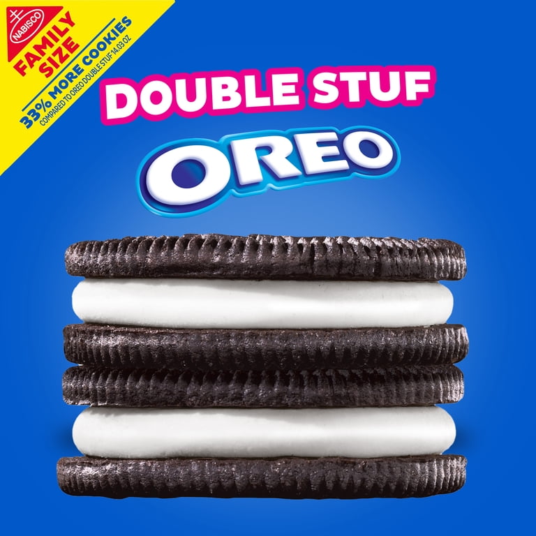 OREO, Double Stuf Chocolate Sandwich Cookies, 18.71 oz, Family