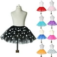 thumbnail image 3 of Female Polka Dot Printed Mesh Tulle Skirt Princess Irregular Puffy Pettiskirts Women's Performance Ballet, 3 of 3