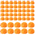 thumbnail image 3 of 3.9inch Marigold Flowers Artificial Day of the Dead Flower 50Pcs Fake Head for Garland Making, 3 of 9