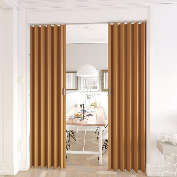 Puerta Plegable Universal Grande 108x244 cm, Ancho y altura ajustable PLAYCON (Maple)