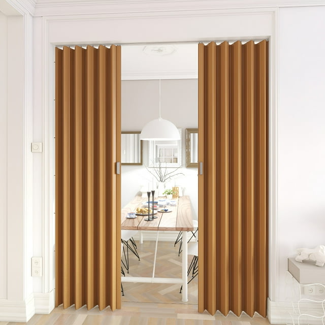 Puerta Plegable Universal Grande 108x244 cm, Ancho y altura ajustable PLAYCON (Maple)