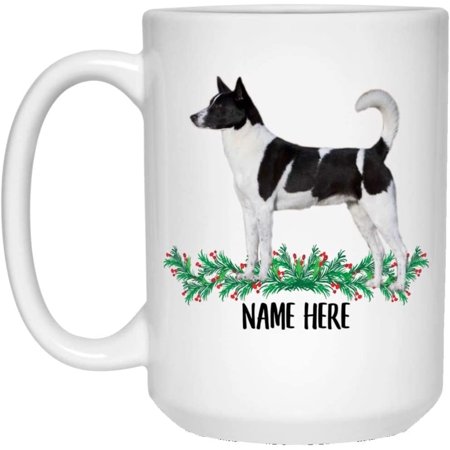 

Funny Personalized Text Gifts Canaan Dog Black Custom Name Christmas 2022 Gifts White Coffee Mug White 15oz