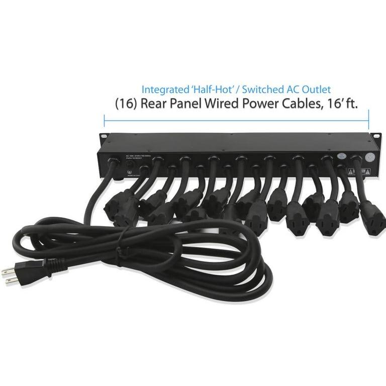 Pyle PCO860 - Power Supply Surge Protector - Rack Mount Power Conditioner  Strip with USB Charge Port
