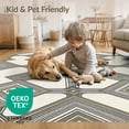 thumbnail image 4 of ODIKA 8'x10' Washable Area Rug Personalized Image Text Frame Border Alfombra Diatomaceous Exact for Living Room, Under Sectional, Family , Durable, Non-Slip, 4 of 7