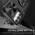 thumbnail image 3 of K-Lion for Samsung Galaxy A54 5G Rugged Case, Heavy Duty Slide Camera Lens Military Grade Drop Protection Case Magnetic Ring Holder Stand Shockproof Case Cover for Samsung Galaxy A54 5G,Black, 3 of 9