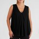 thumbnail image 1 of Body moldeador de verano para mujer, color liso, talla grande, cuello en V, sin mangas, top para mujer, 1 of 7