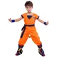 thumbnail image 4 of Disfraz de Son Goku de Anime, conjunto de peluca y zapatos, ropa de actuación para niños, accesorios para fiesta de carnaval, 4 of 5