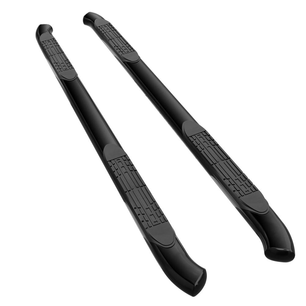 WALFRONT 4 Curved Oval Black Nerf Bar Running Boards Fit for Ford F150