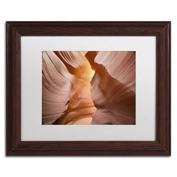 Trademark Fine Art "Welcome III" Canvas Art by Moises Levy White Matte, Wood Frame
