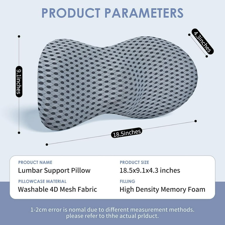 Emlimny Lumbar Support Pillow With High-Density Memory Foam photo 4