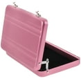thumbnail image 4 of WHAMVOX Pink Aluminum Business Cards Holder with Builtin Slots for Secure Storage and Easy Organization, 4 of 8