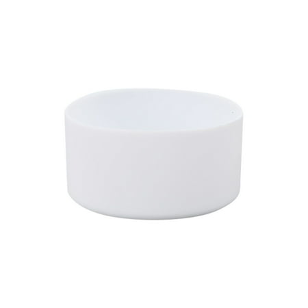 

SHUDAGENG Glass&Bottle Silicone Boot For Sports Insulation Cup Noise Protective Silicone Water Bottle Bottom Sleeve Cover Tumbler Silicone Cover White (Buy 2 deliver 3 )