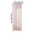 thumbnail image 4 of AYktou Floral Lace Sheer Curtains, 39.4×55.1 Inch Farmhouse Rod Pocket Window Voile Sheer Drapes, Ruffled Window Curtain Light Filtering Chic Window Drapes for Bedroom Kitchen Living Room Decor, 4 of 7
