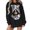 Black [Halloween Clothes for Women Clearance], variant on Halloween Clothes for Women Loose Fit X-Ray Skeleton Printed Maternity Sweatshirts Pregnancy Announcement Tops Oversized Outfits Womens Sweaters Fall Fashion Clothing Navy, S