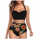 thumbnail image 1 of Sexy mujer moda Bikini estampado dos piezas traje de baño traje de baño conjunto de ropa de playa Fridja  nalpqowj59203, 1 of 9