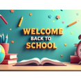 thumbnail image 5 of LUUFILx Back to School Backdrop Banner Classroom Art Supplies School Event Decor Photography Party Decorations Background Colorful Fun Learning, 5 of 9