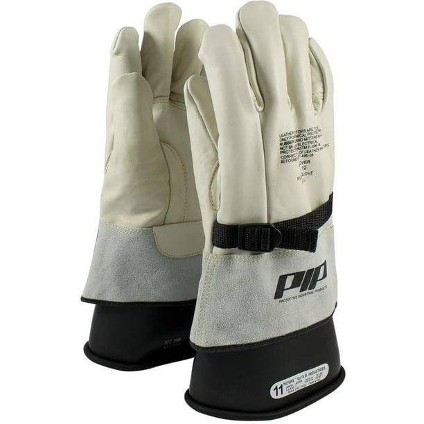 PIP Novax Leather Gloves White Electrical 1484000