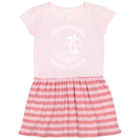 

Inktastic Vacation Time in Naples Beach Gift Toddler Girl Dress
