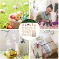 thumbnail image 6 of PH 70pcs Easter Ornaments Unfinished Wood Cutouts Bunny Egg Wooden Slices Flower Chick Wood Hanging Ornaments Blank Wooden Paint Crafts Carved Tags with Ropes for Easter Decor Wheat, 6 of 7