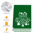 thumbnail image 4 of St. Patrick's Day Hand Towel Green Clover Print Kitchen Towel Dish Drying Towel Absorbent Polyester Fabric Irish Festival Decor Holiday Themed Towel for Kitchen Bathroom, 4 of 5