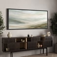 thumbnail image 2 of Large Framed Canvas Wall Art Minimalist Abstract Landscape Print for Living Room Decoration - 60"x30" Black Frame, 2 of 7