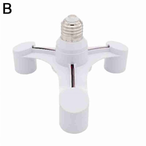3 to 1 Light Socket E27 Splitter Adapter for Flood Spot and Lamp LED ...