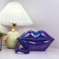 thumbnail image 3 of Teléfono fijo con cable TelPal, diseño de labios, alámbrico, color morado, 3 of 7