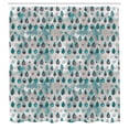 thumbnail image 2 of Ambesonne Modern Shower Curtain, Aquarelle Drops Art Abstract, 69"Wx70"L, Dark Seafoam, 2 of 4