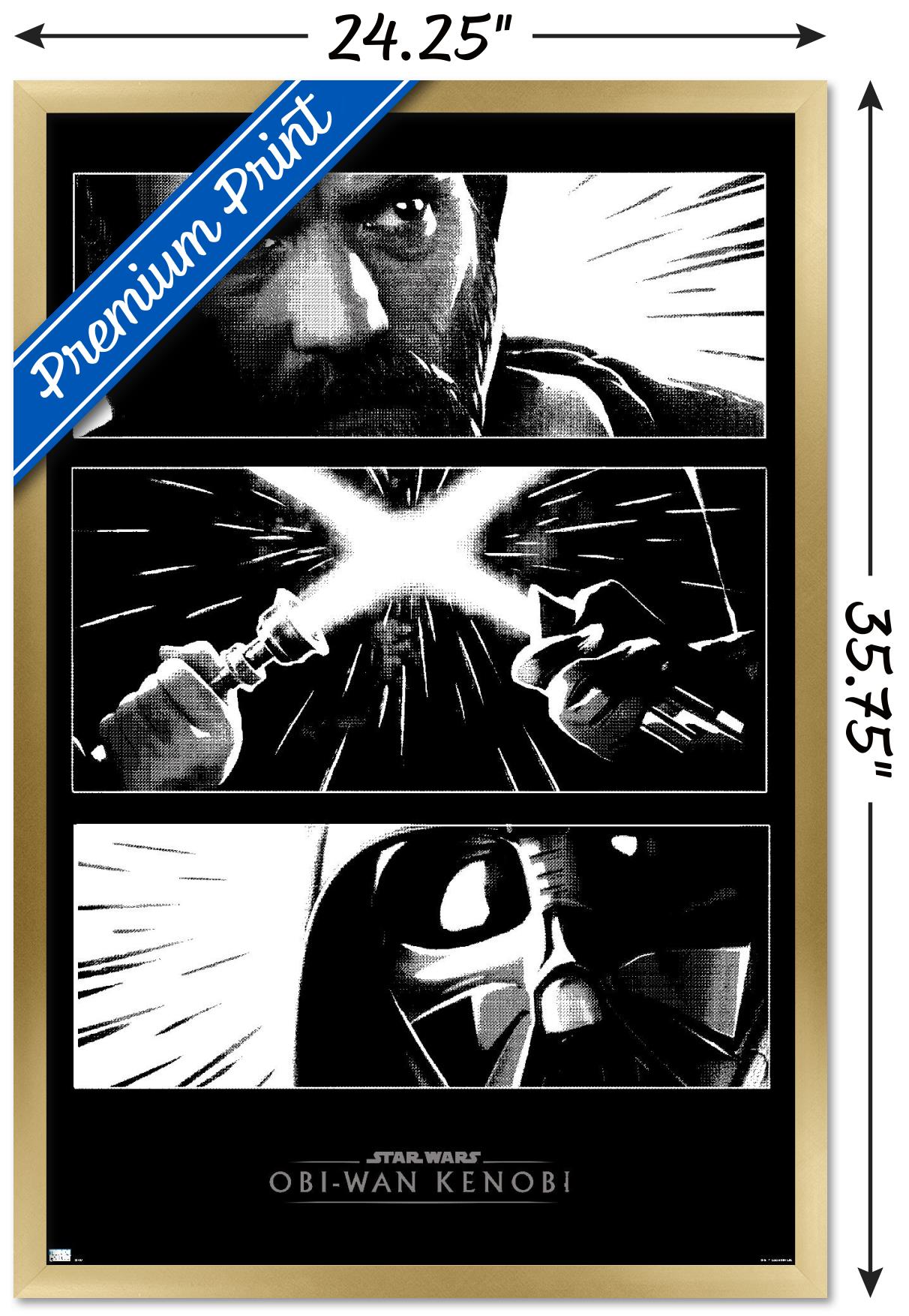 Star Wars: Obi-Wan Kenobi - Panels Wall Poster, 22.375" x 34" Framed