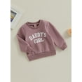 thumbnail image 4 of Infant Toddler Baby Girl Long Sleeve Shirts 6M 12M 18M 24M 3Y Daddys Girl Pullover Sweatshirt Tops Fall Outfit Casual Clothes, 4 of 9