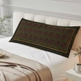 thumbnail image 4 of Vintage Red Roses Body Pillow Covers 20"x60", Abstract Art Floral Green Leaves Soft Brushed Microfiber Breathable Throw Pillow Covers, Decorative Pillowcase with Zipper for Couch Sofa Bedroom, 4 of 9