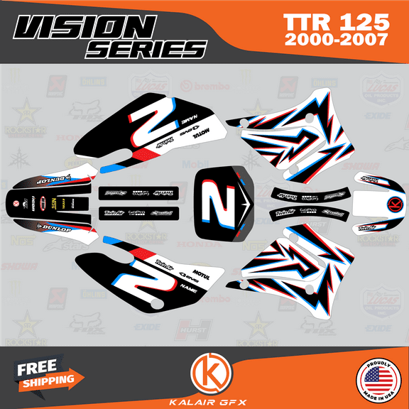 Kalair GFX Graphics Kit for Yamaha TTR125 (2000-2007) Vision Series